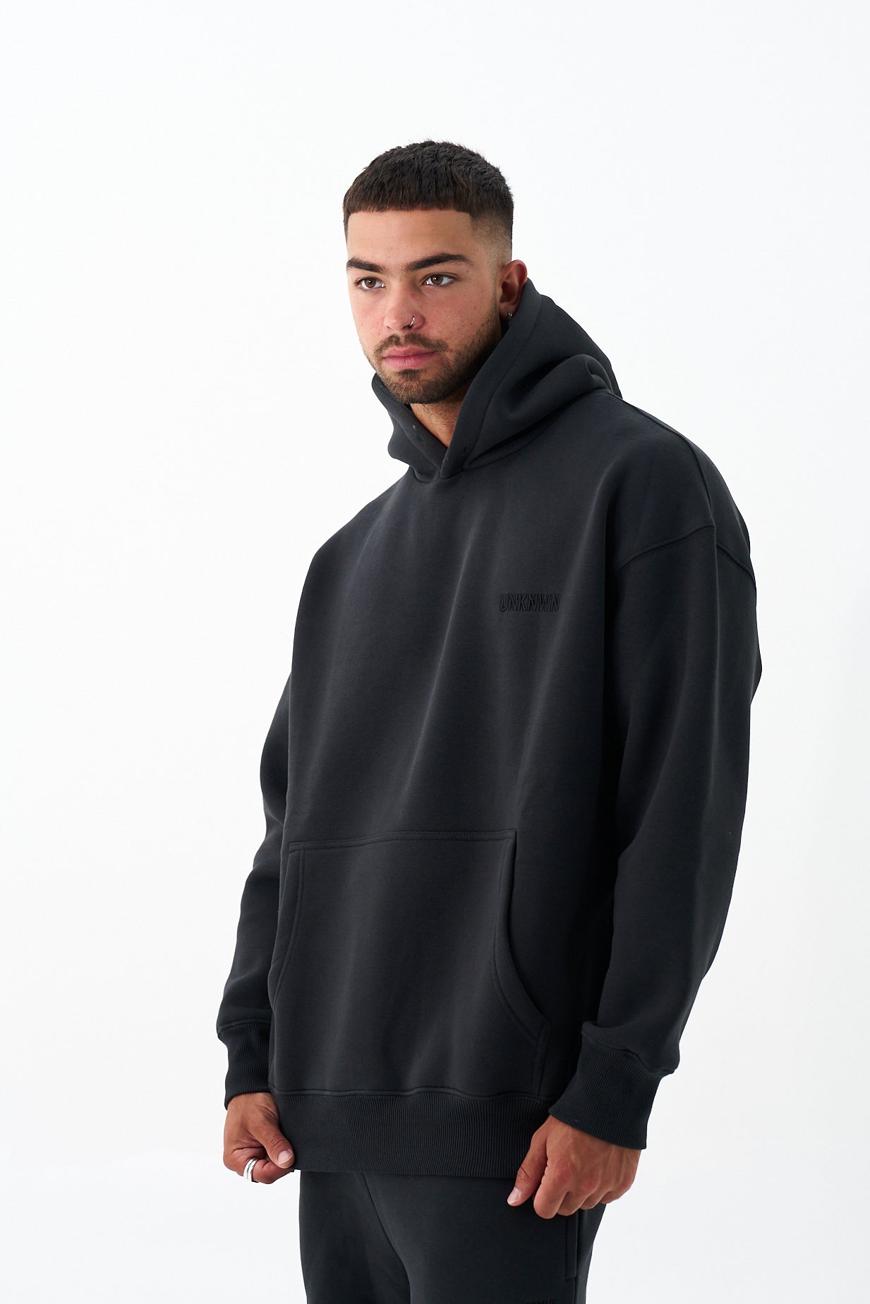 UNKNWN OVERSIZE HEAVY HOODIE - CHARCOAL GREY
