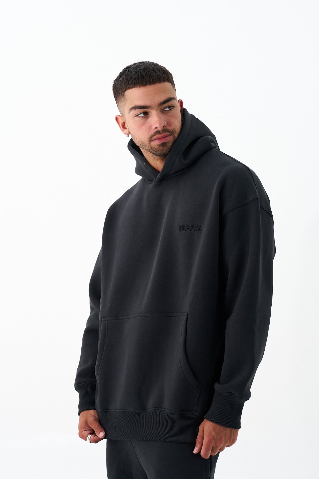 UNKNWN OVERSIZE HEAVY HOODIE - CHARCOAL GREY