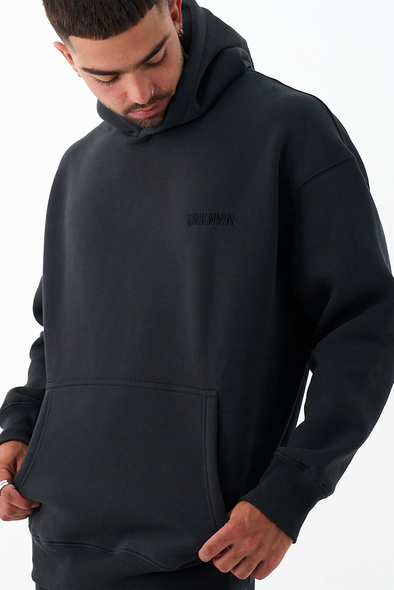UNKNWN OVERSIZE HEAVY HOODIE - CHARCOAL GREY