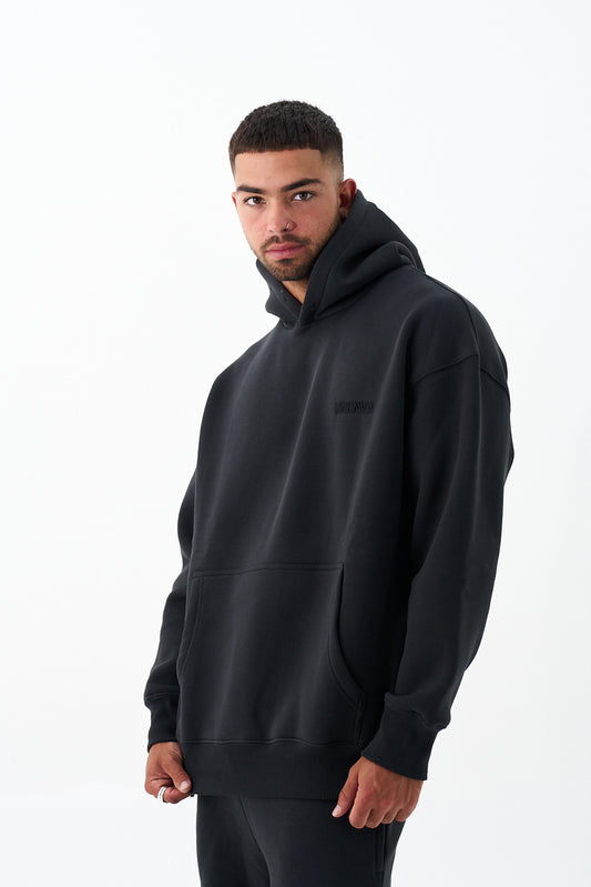 UNKNWN OVERSIZE HEAVY HOODIE - CHARCOAL GREY