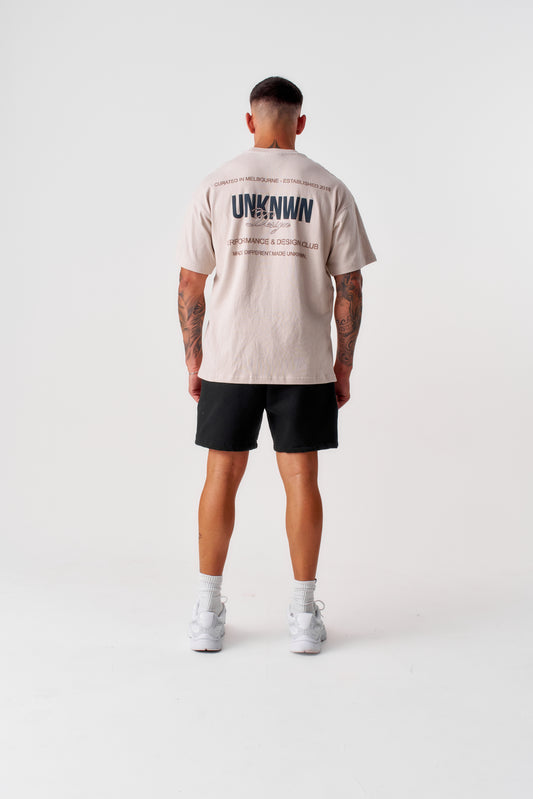 DESIGN TEE - TAN
