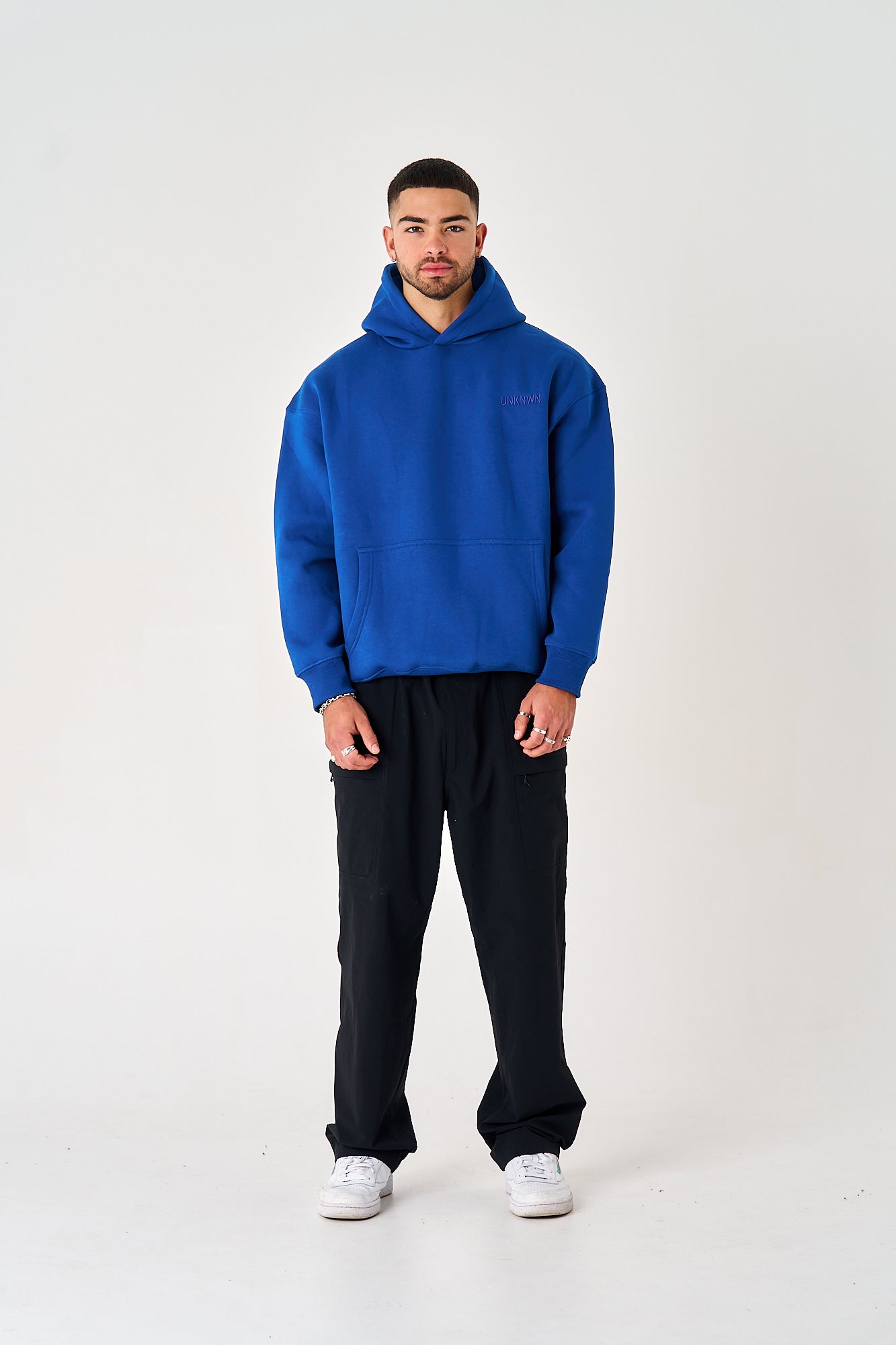 UNKNWN OVERSIZE HEAVY HOODIE - BLUE