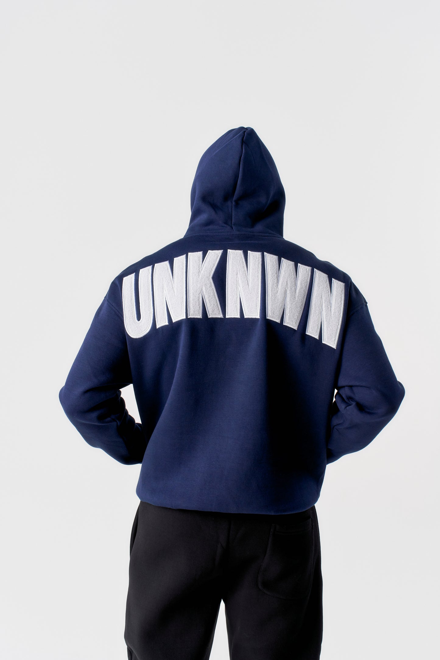 STATEMENT HOODIE - NAVY
