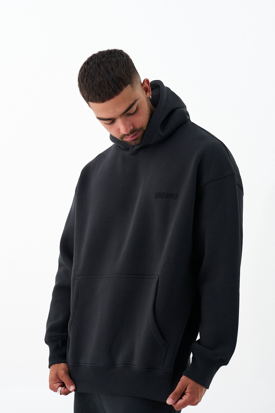 UNKNWN OVERSIZE HEAVY HOODIE - CHARCOAL GREY