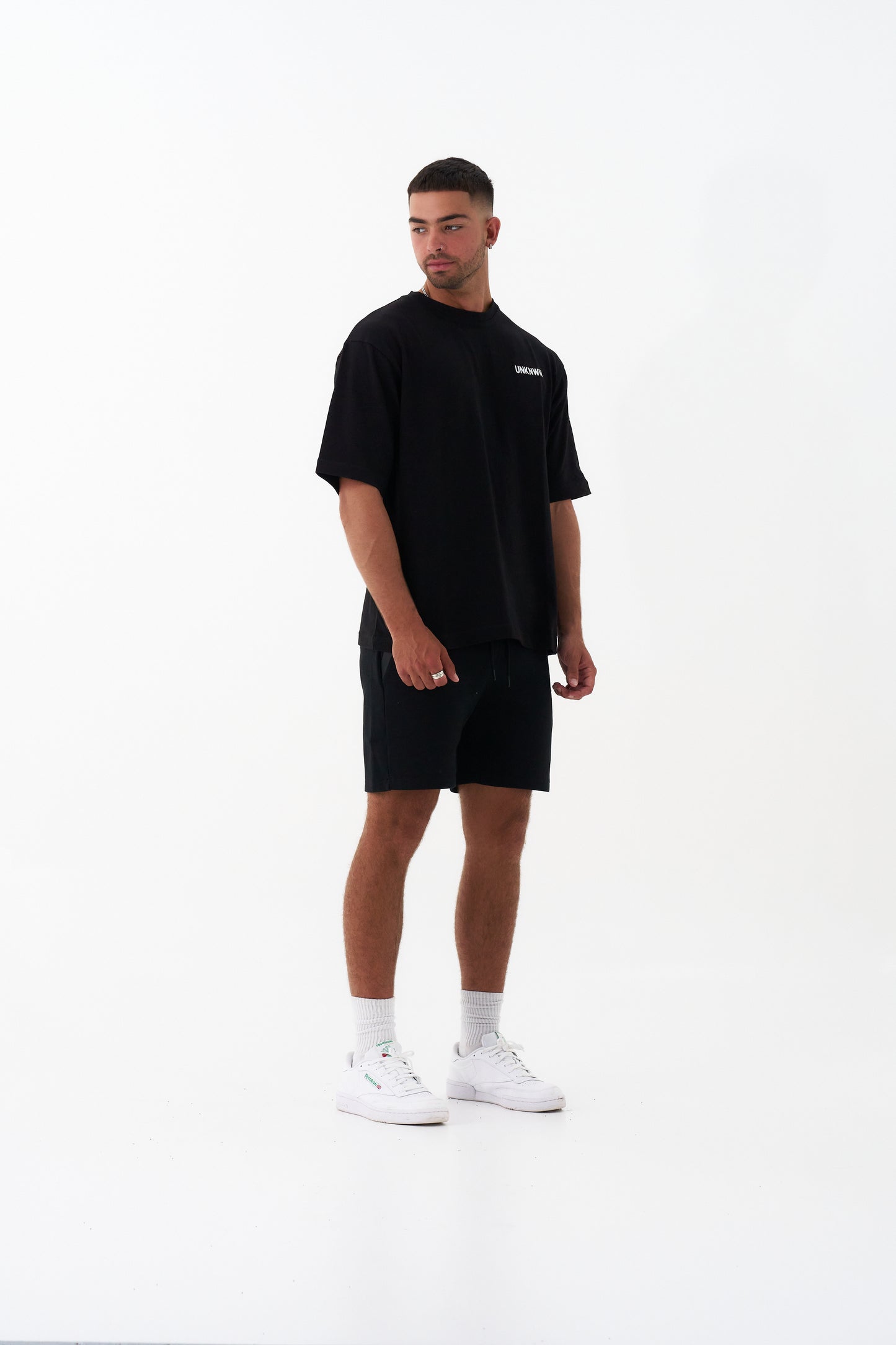 Unknwn Cotton Oversized Crew Neck Half Sleeve T-Shirt