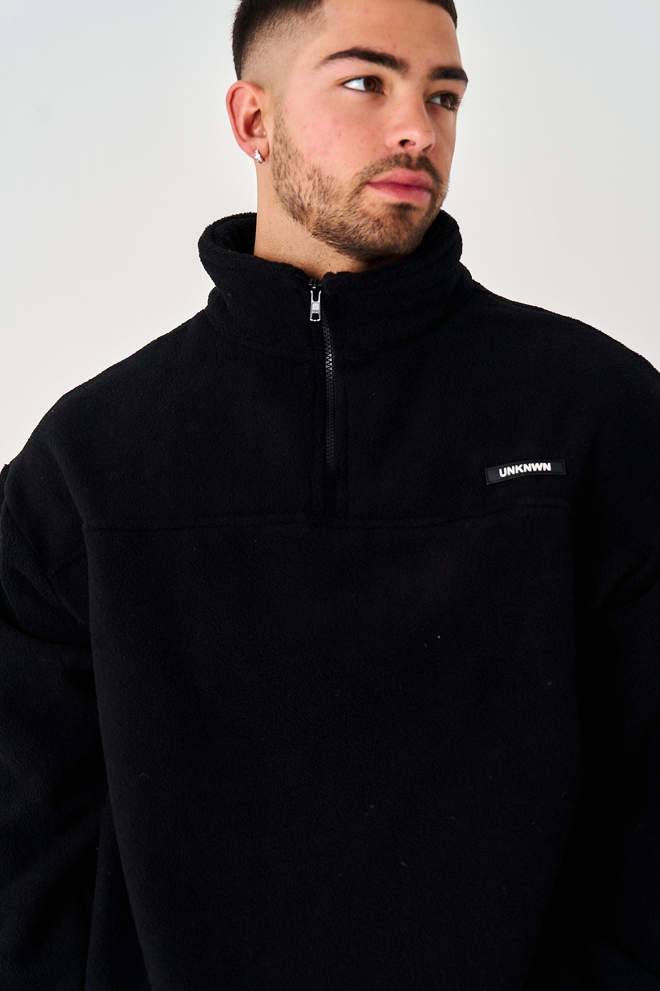 UNKNWN Sherpa Quater Zip - Midnight Black