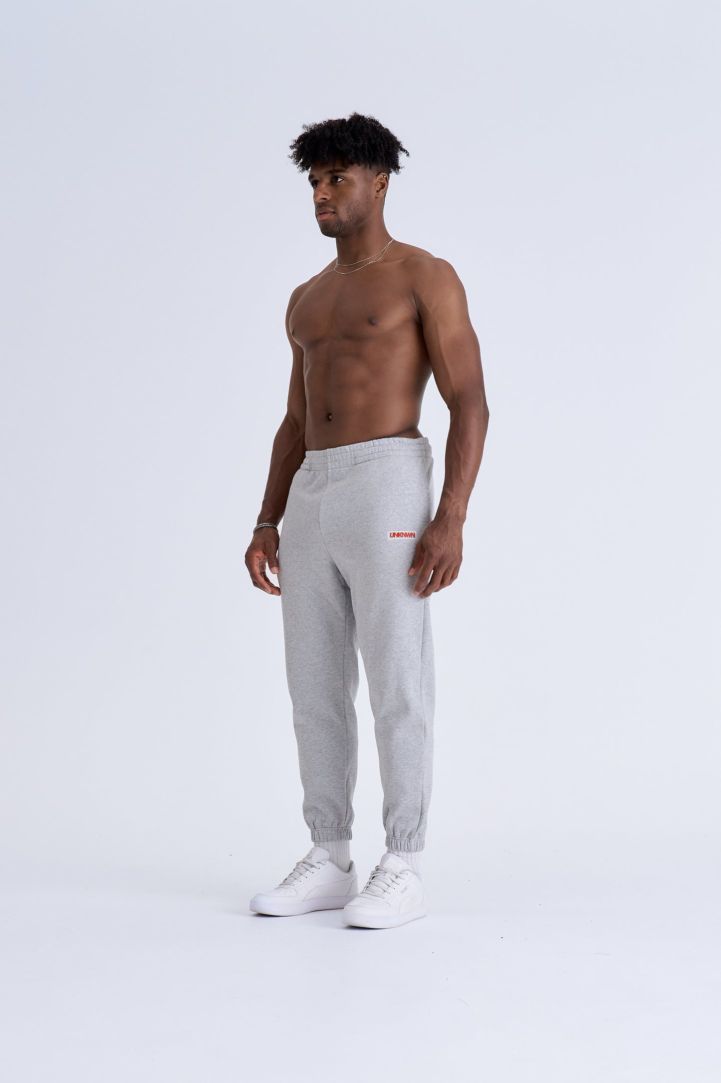 BOX LOGO TRACKPANTS - GREY