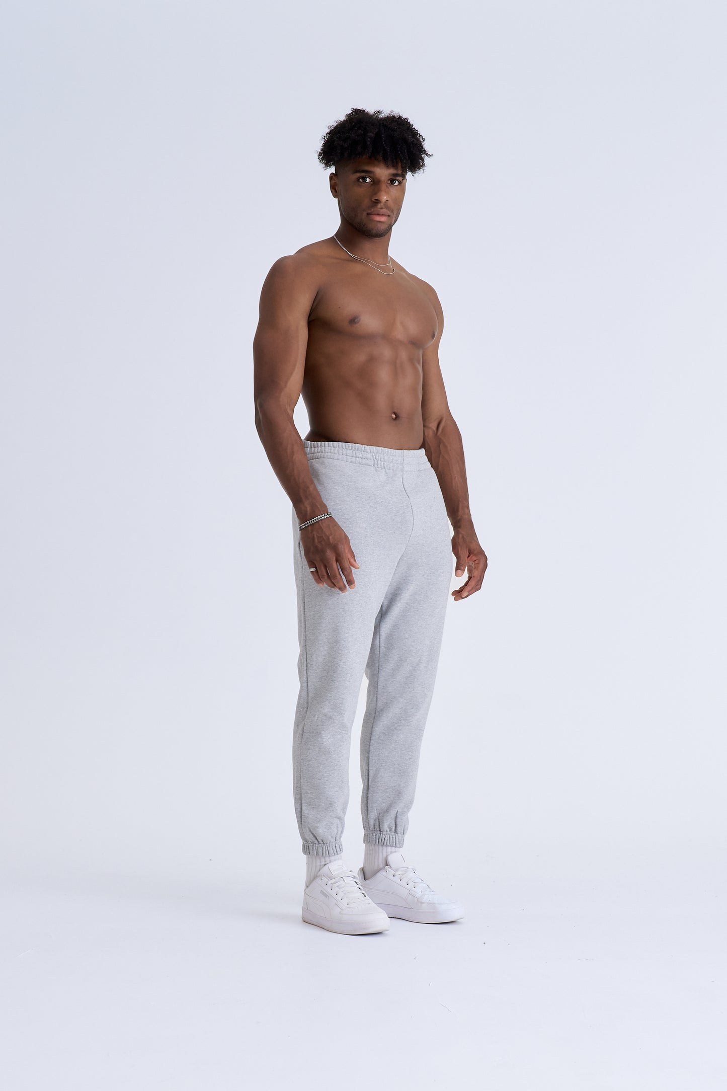 BOX LOGO TRACKPANTS - GREY