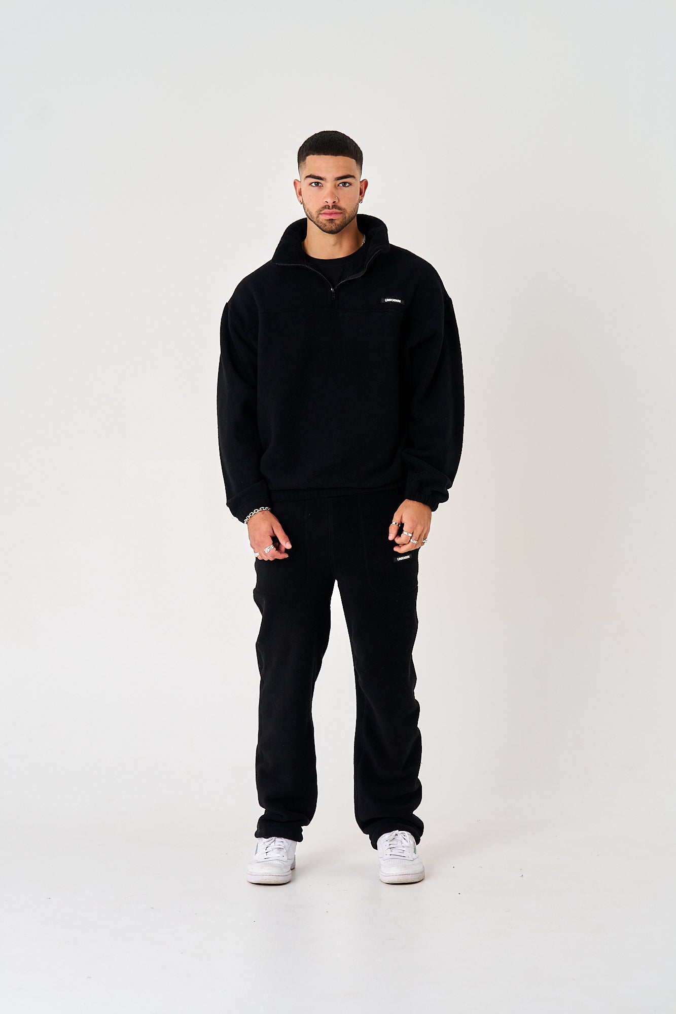 UNKNWN Sherpa Quater Zip - Midnight Black
