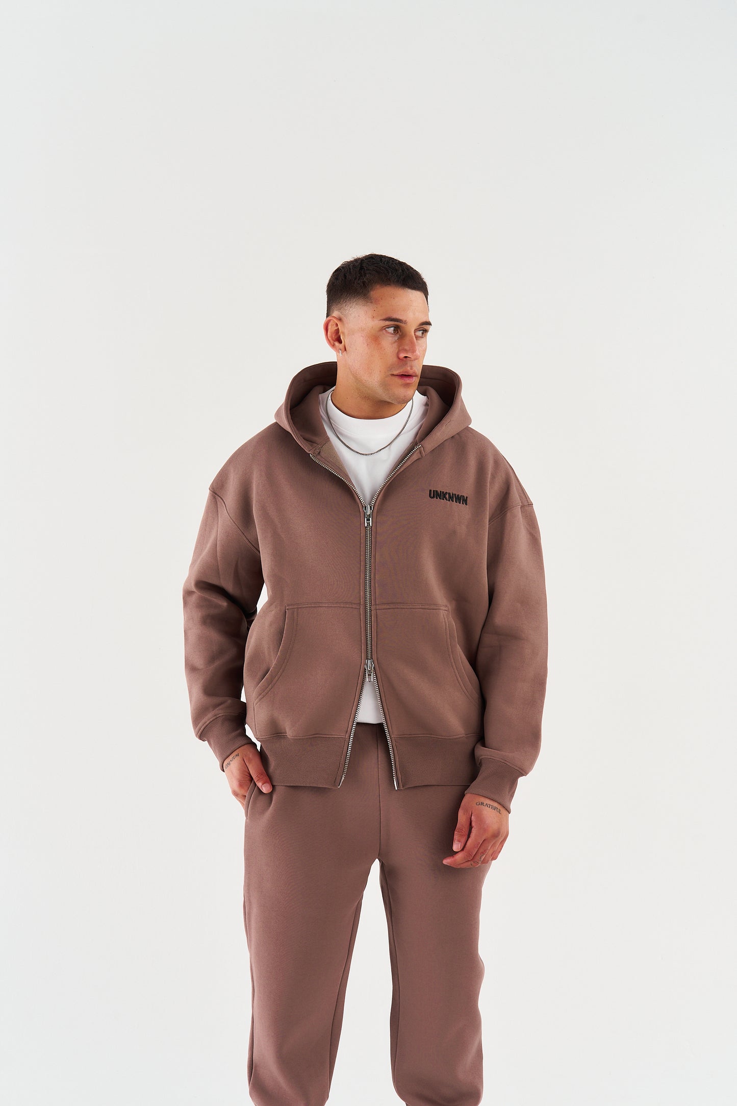CLASSIC ZIP UP JACKETS - TAN
