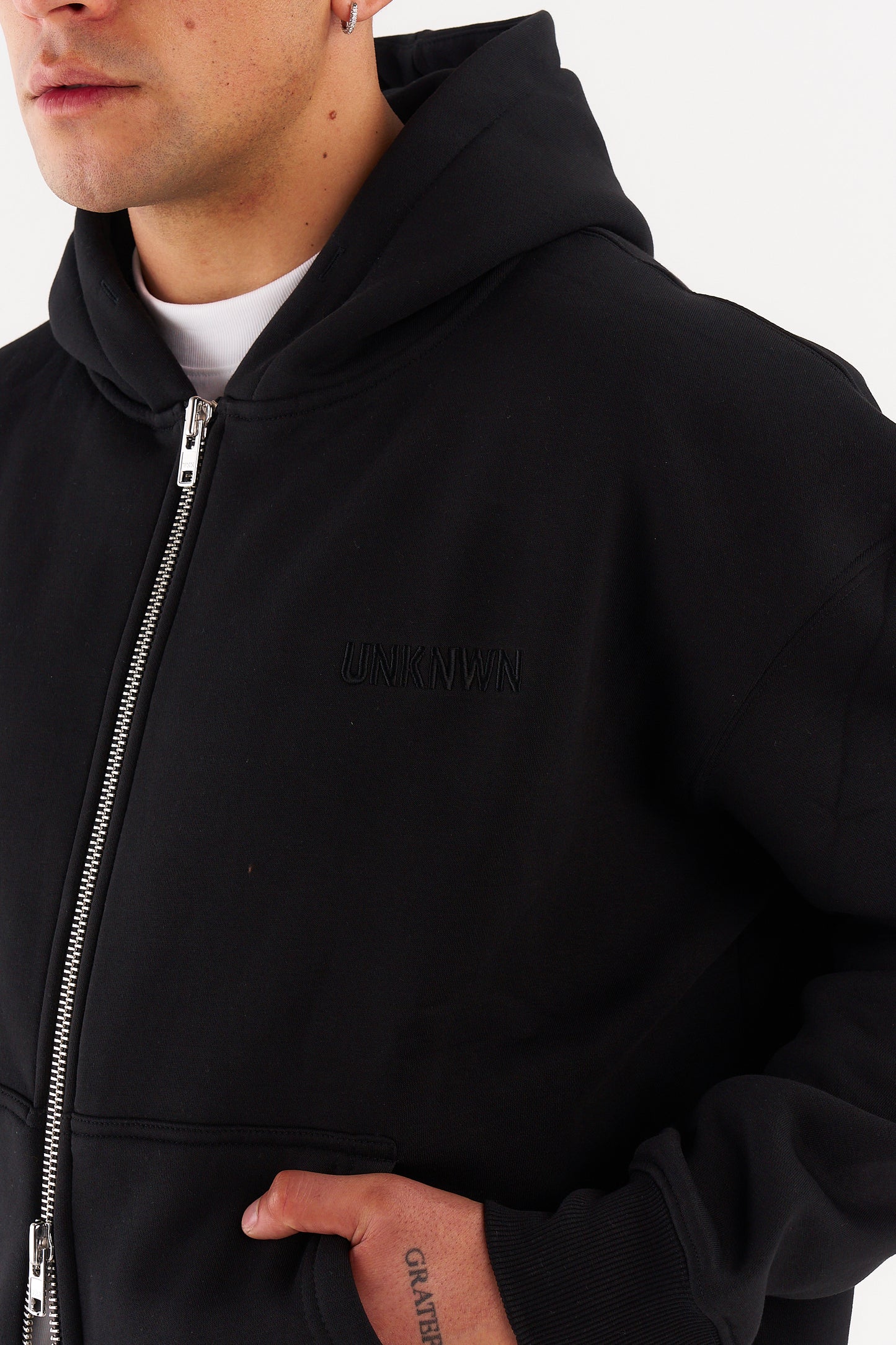CLASSIC ZIP UP JACKETS - BLACK