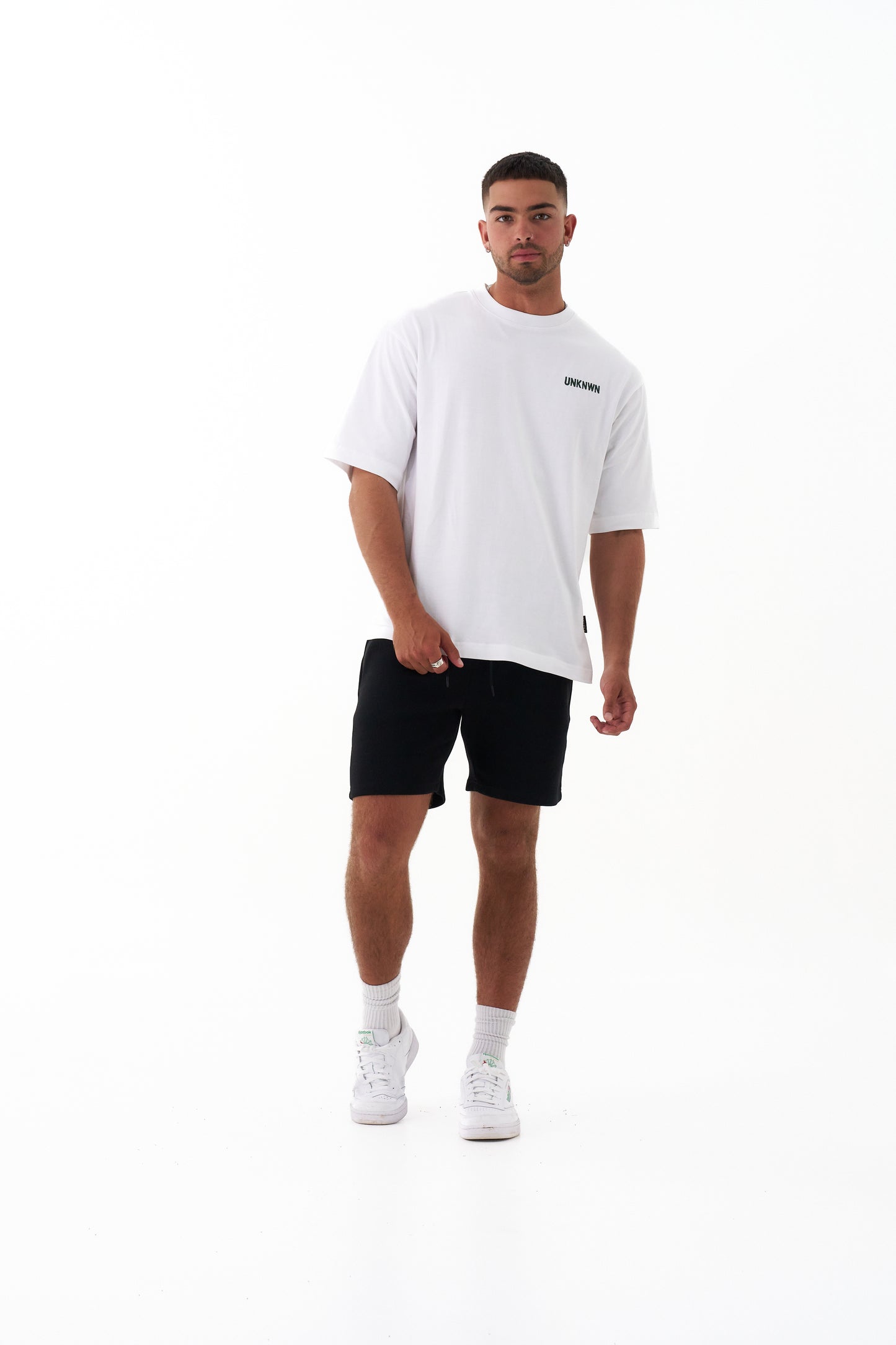 Unknwn Cotton Oversized Crew Neck Half Sleeve T-Shirt