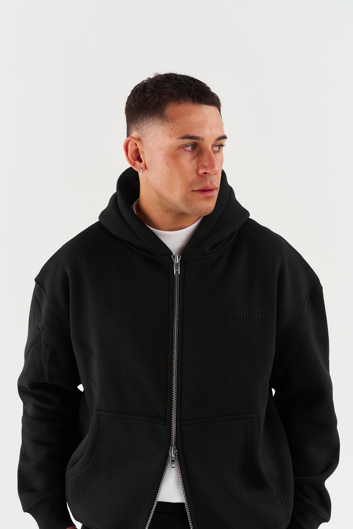 CLASSIC ZIP UP JACKETS - BLACK