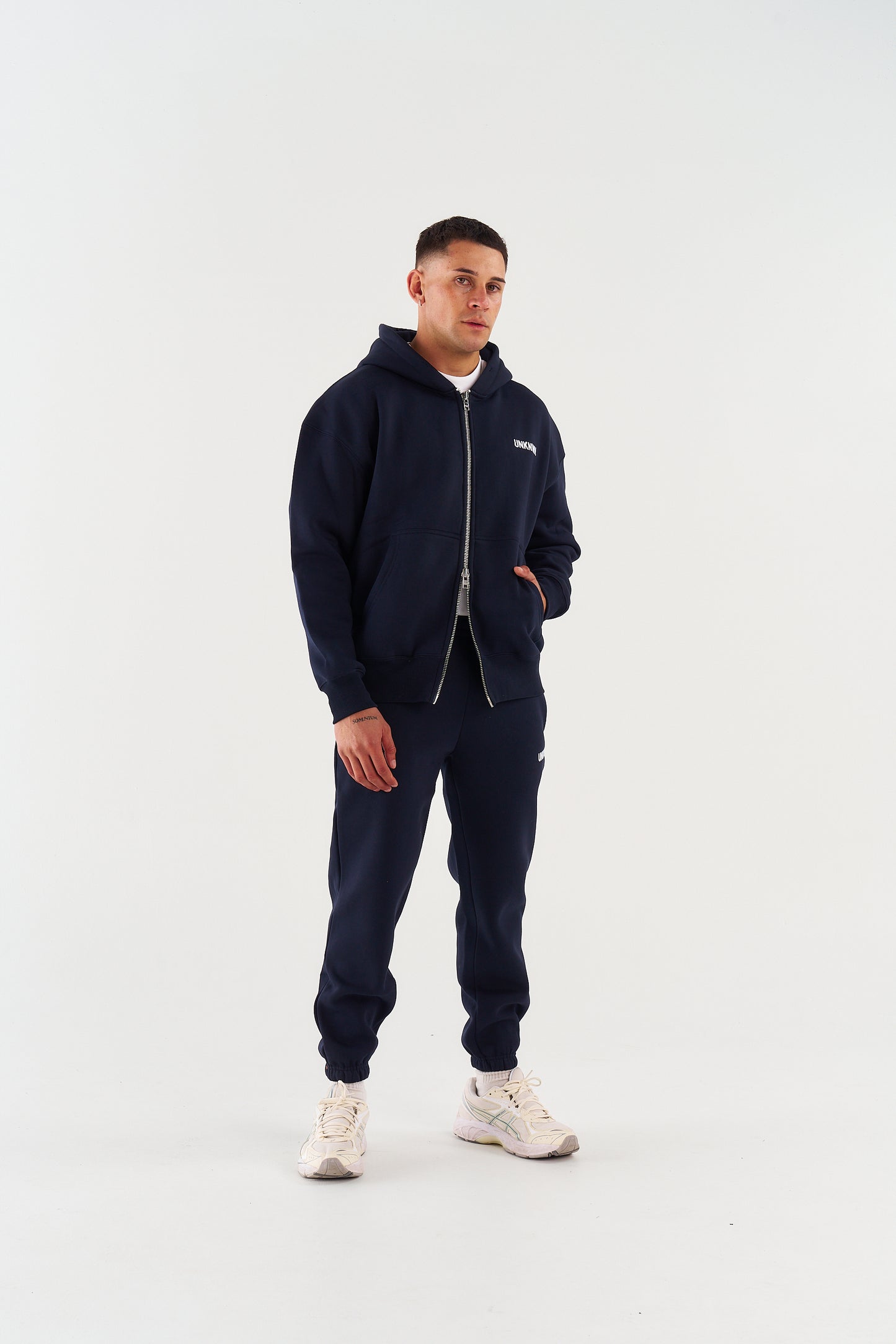 CLASSIC ZIP UP JACKETS - NAVY