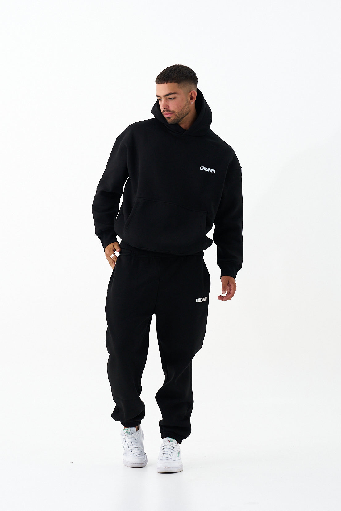 UNKNWN OVERSIZE HEAVY HOODIE- BLACK