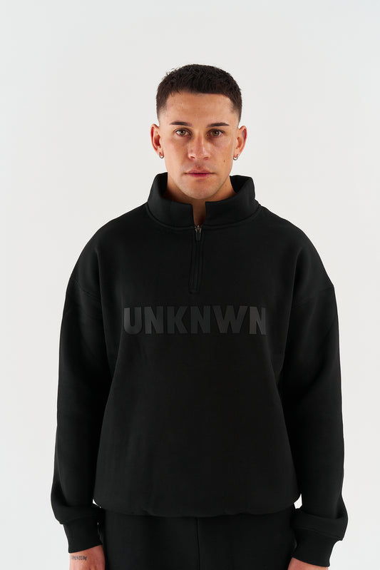 1/4 Zip- BLACK