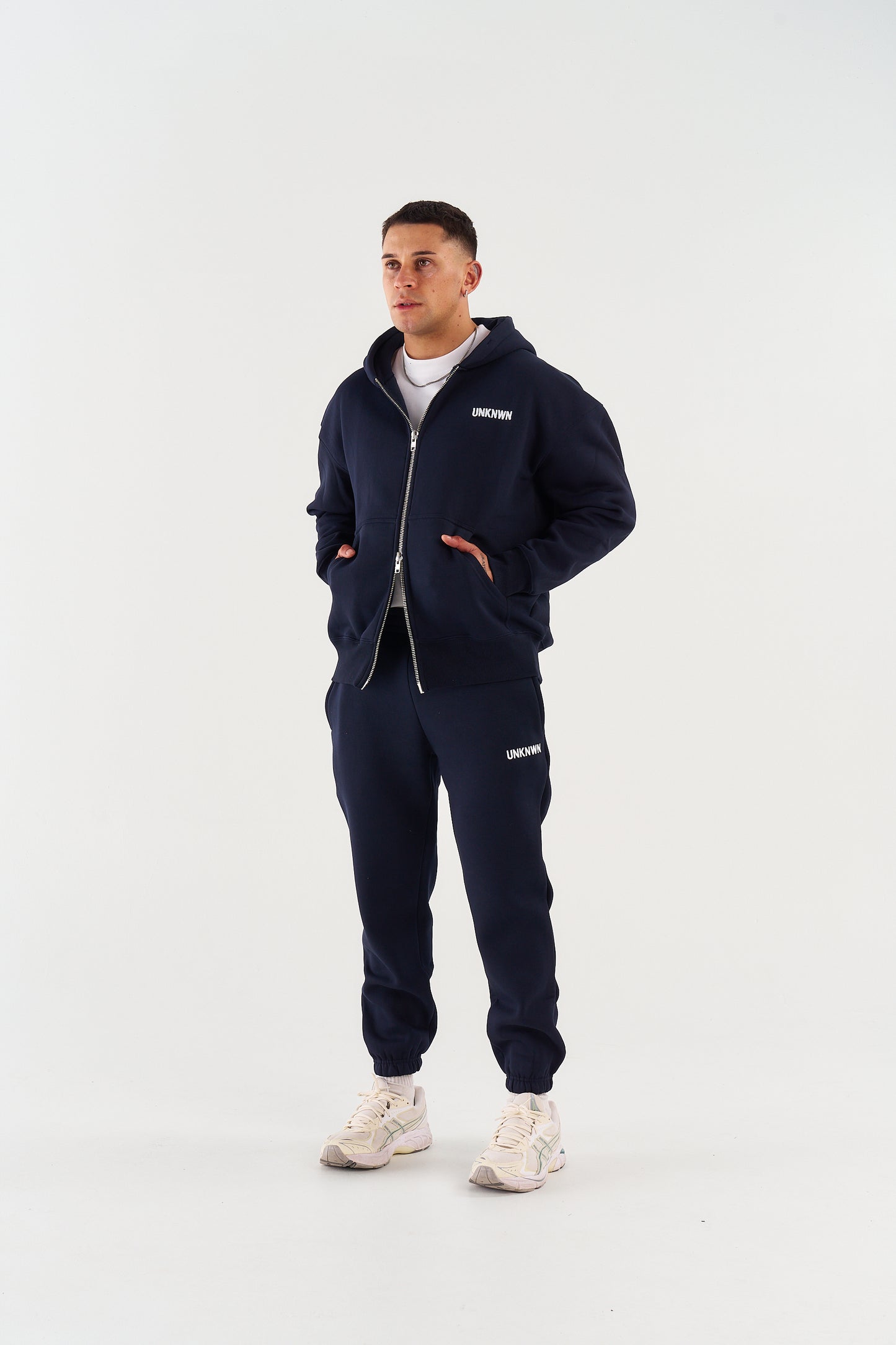 CLASSIC ZIP UP JACKETS - NAVY