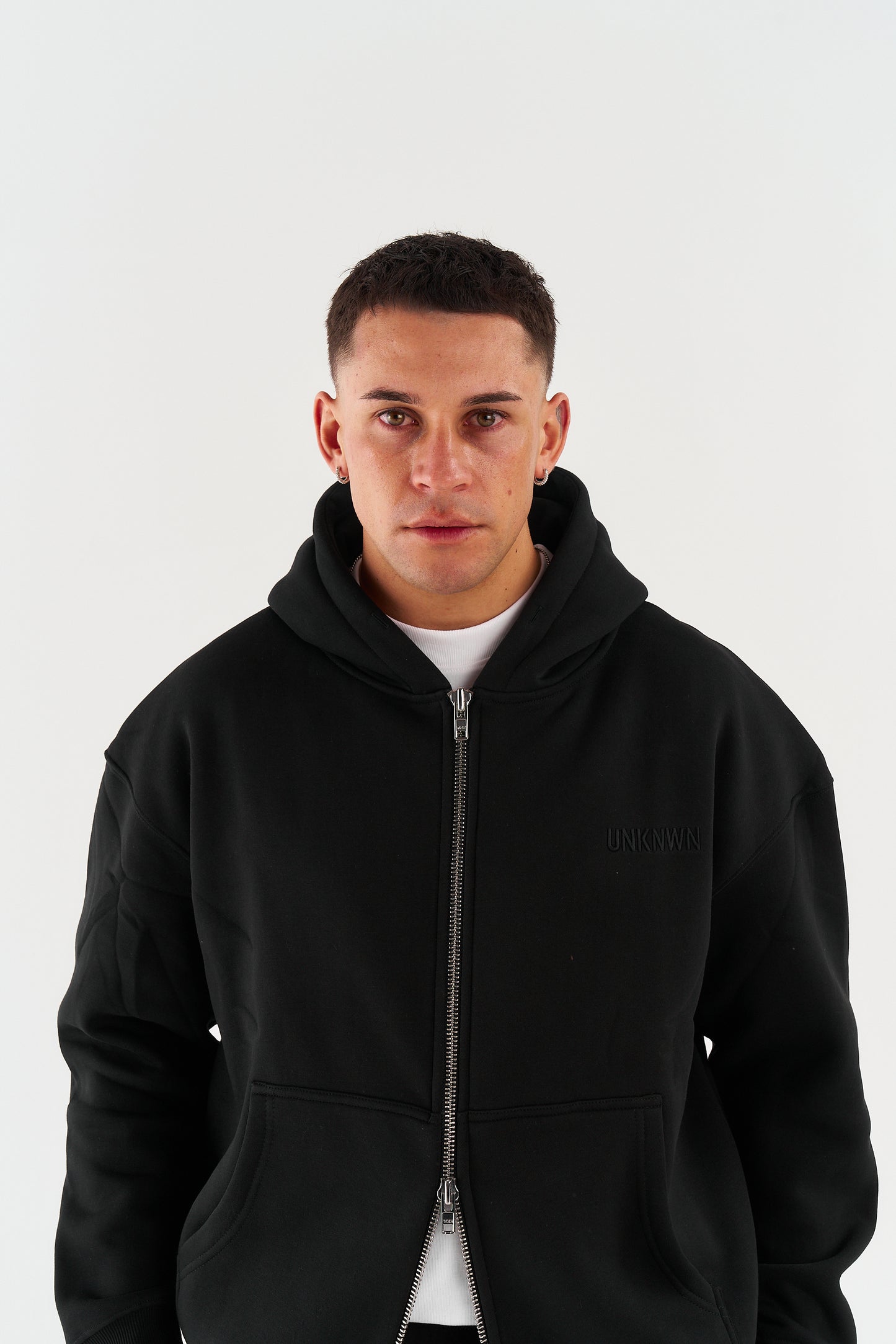 CLASSIC ZIP UP JACKETS - BLACK