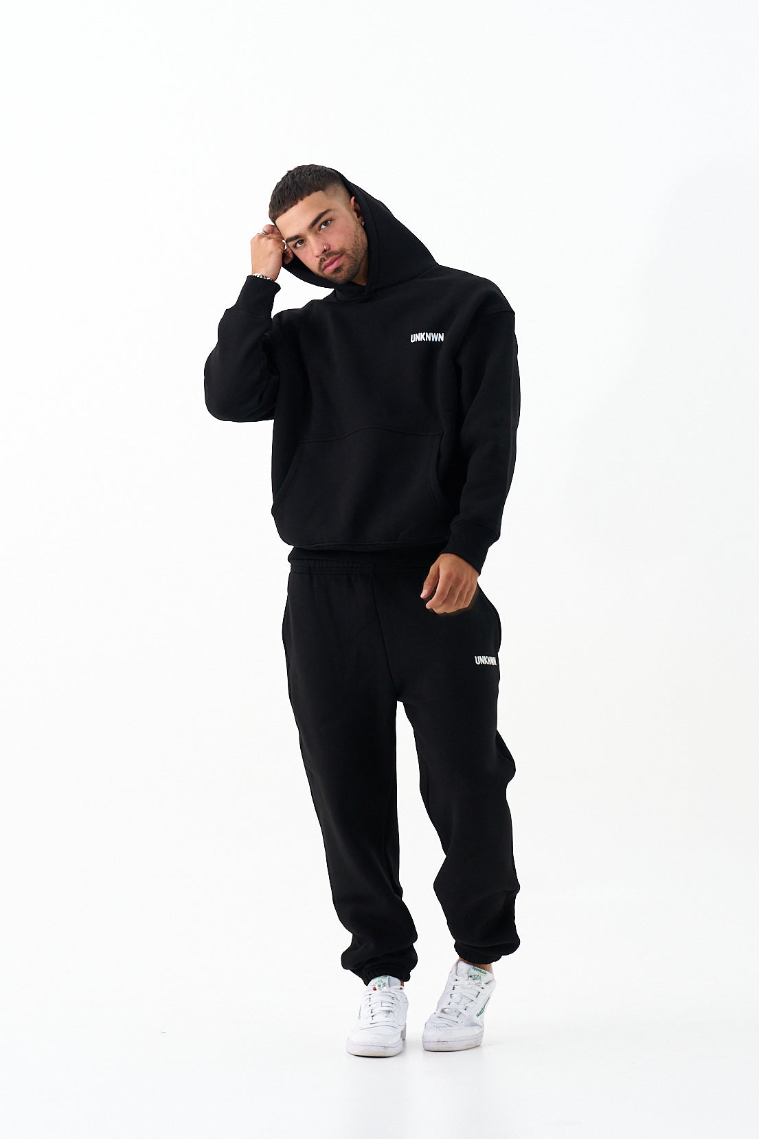 UNKNWN OVERSIZE HEAVY HOODIE- BLACK