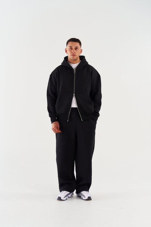 CLASSIC ZIP HOOD - BLACK