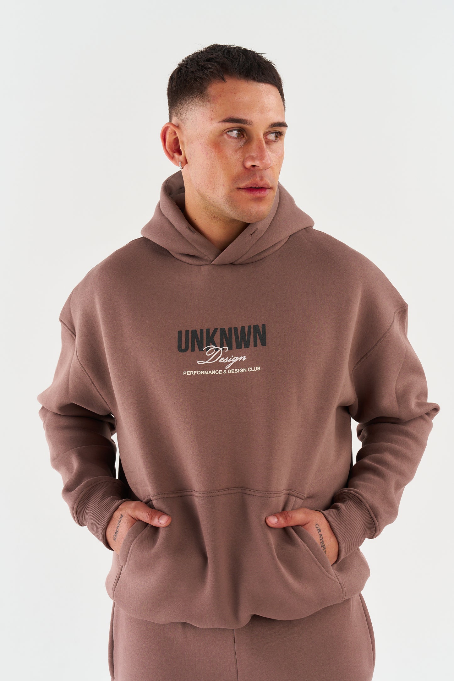 DESIGN HOODIE - LIGHT BROWN