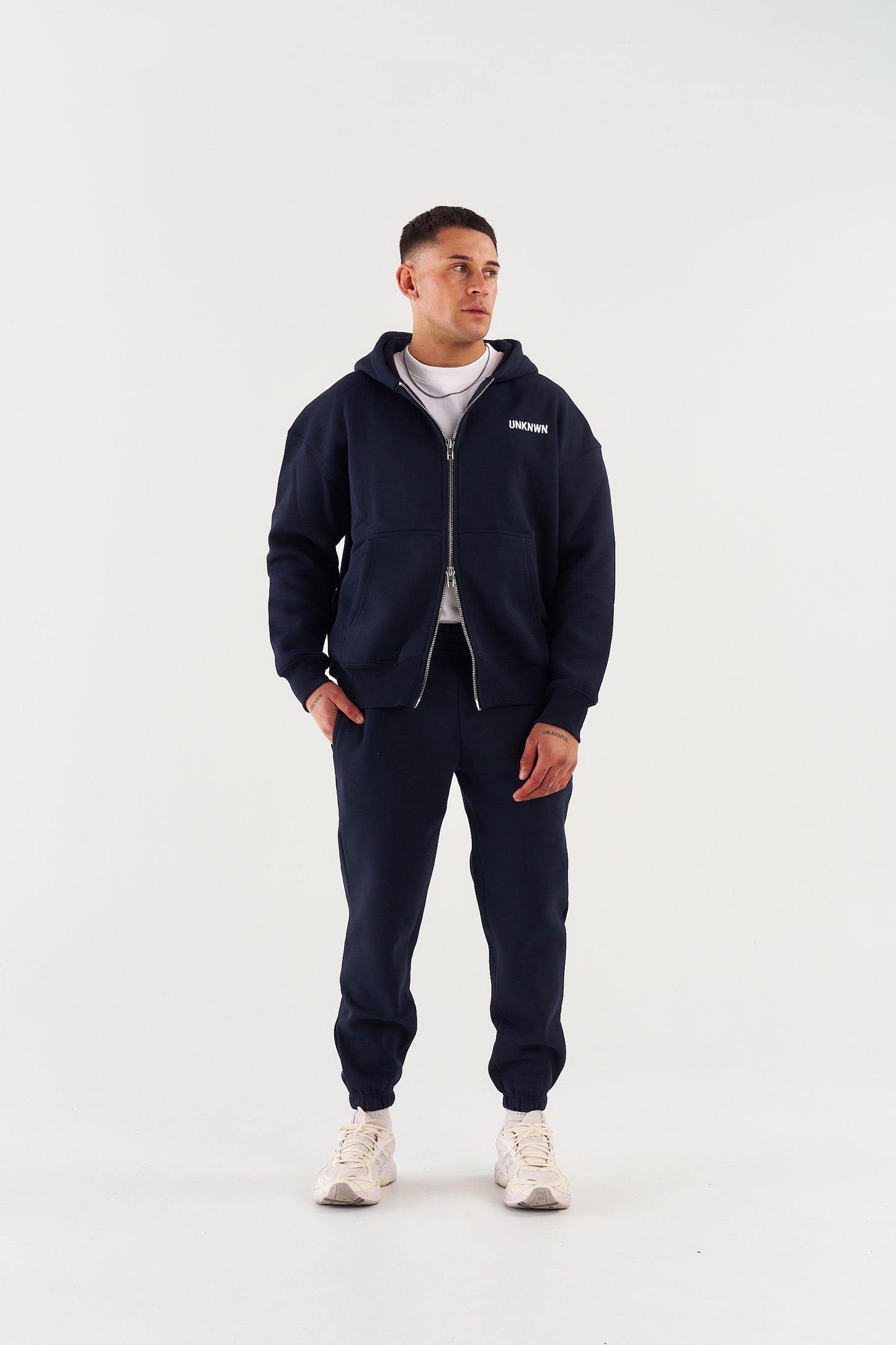 CLASSIC ZIP UP JACKETS - NAVY