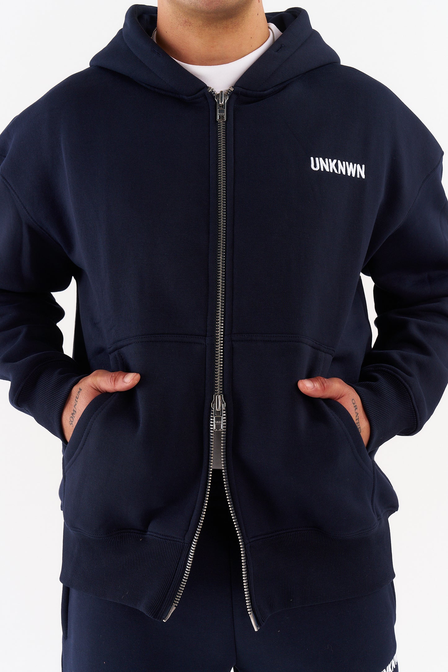 CLASSIC ZIP UP JACKETS - NAVY
