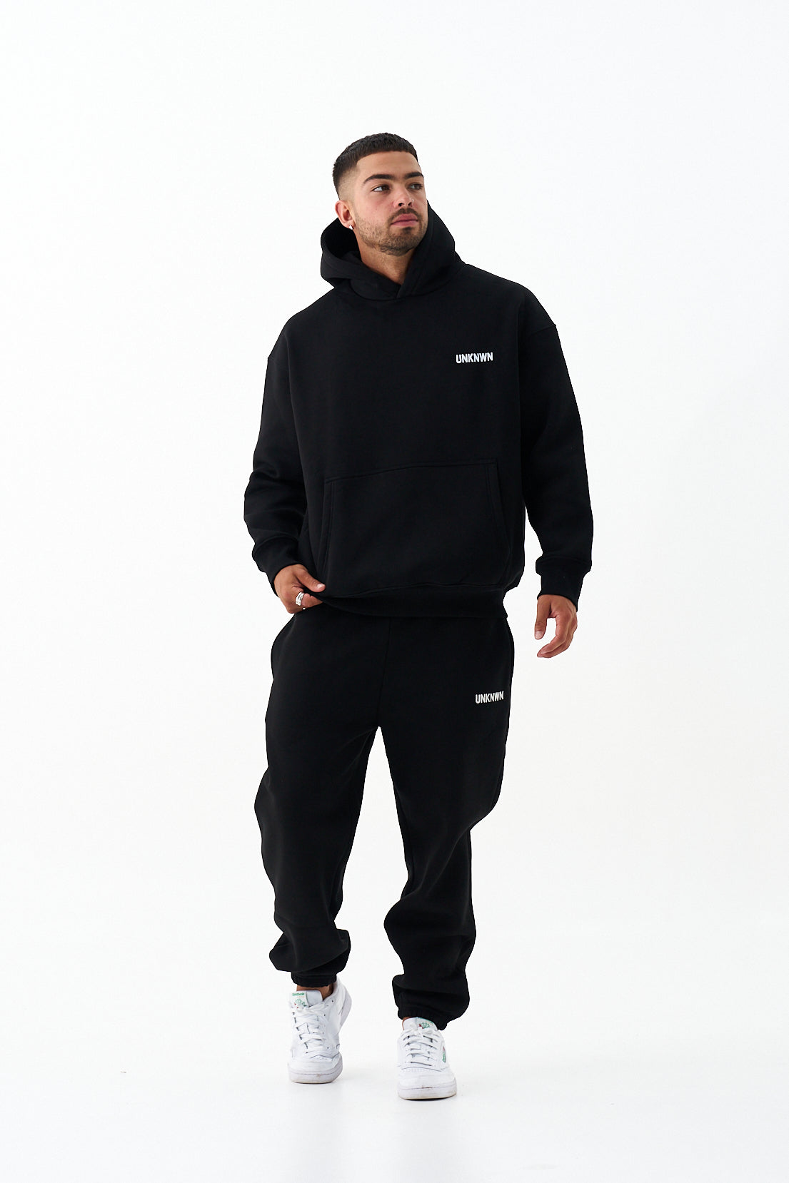 UNKNWN OVERSIZE HEAVY HOODIE- BLACK