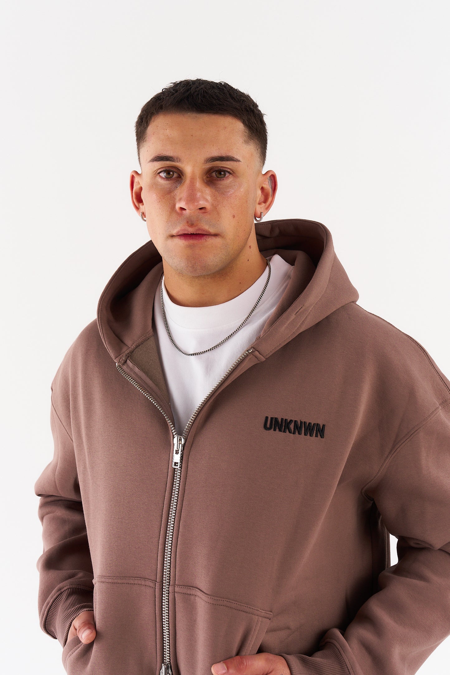 CLASSIC ZIP UP JACKETS - TAN