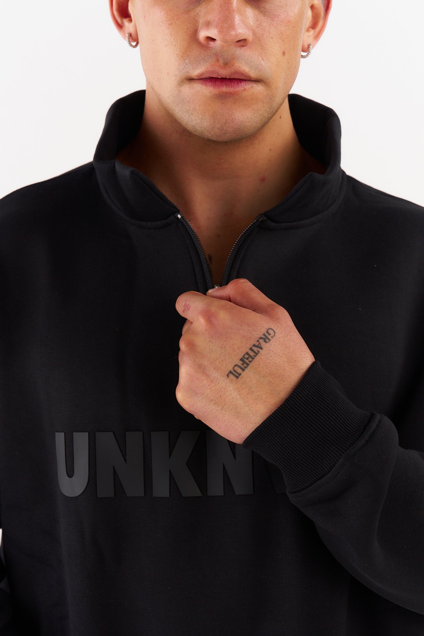 1/4 Zip- BLACK