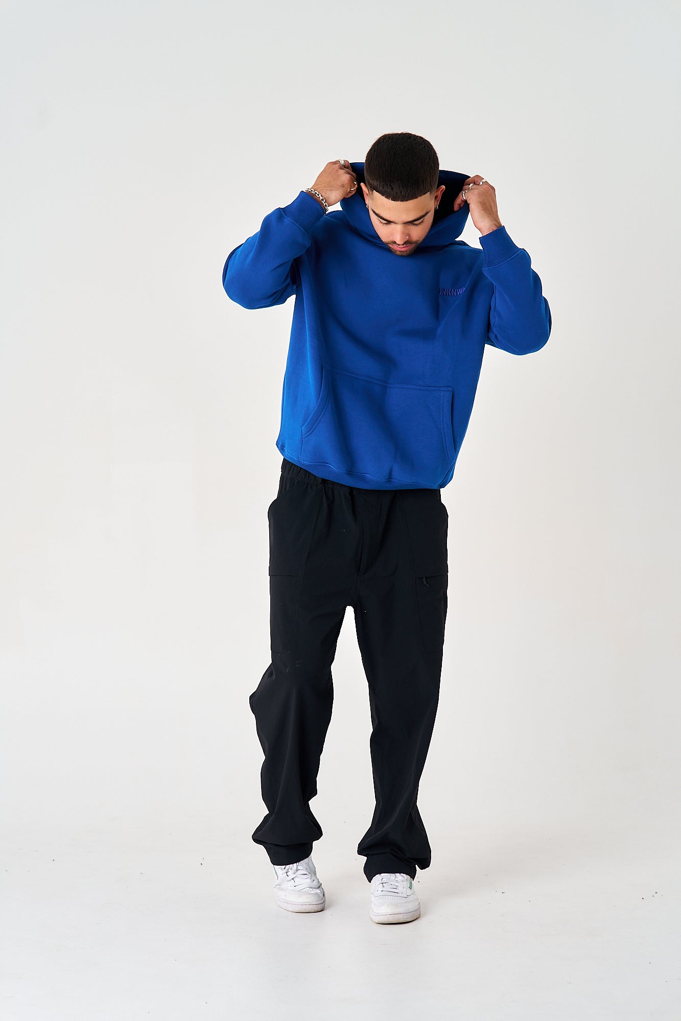 UNKNWN OVERSIZE HEAVY HOODIE - BLUE