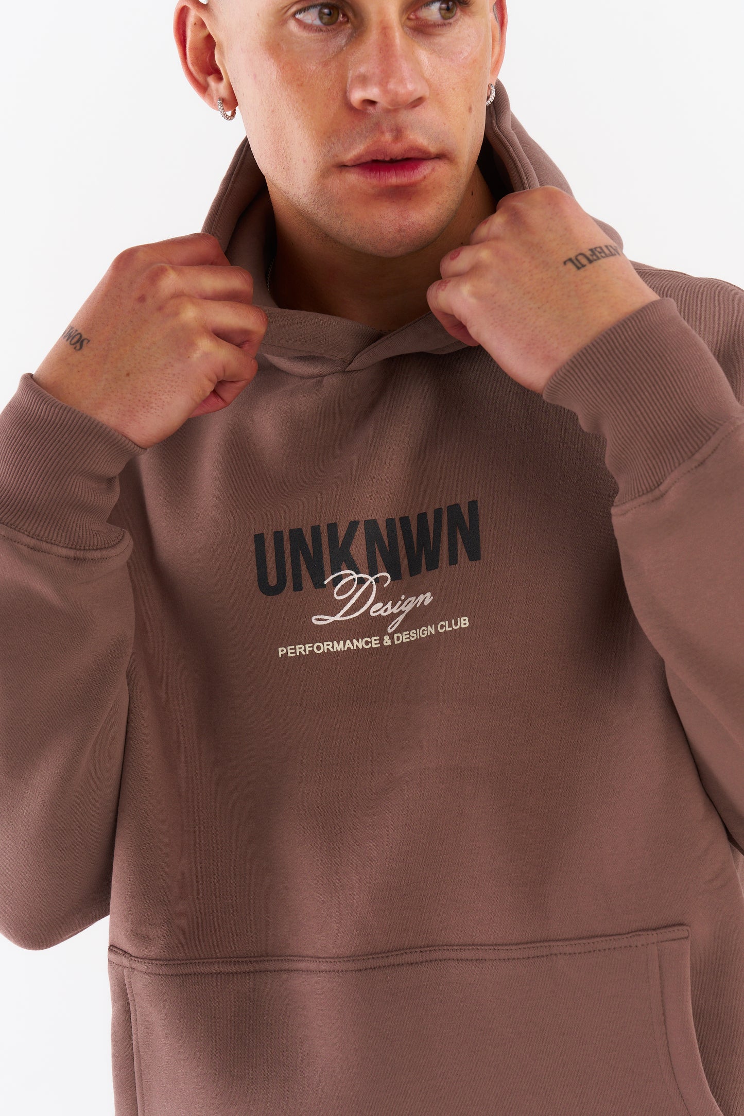 DESIGN HOODIE - LIGHT BROWN