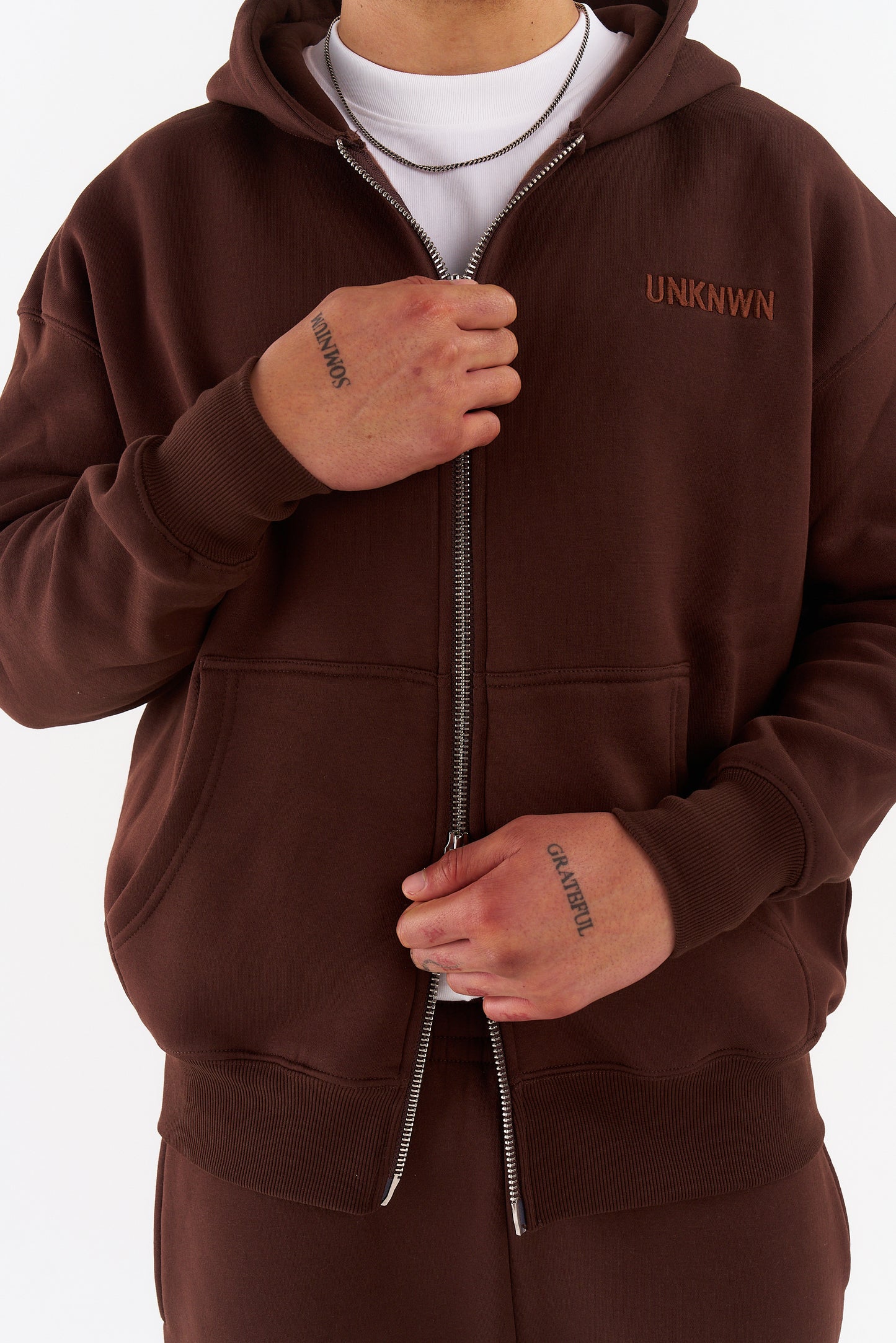 CLASSIC ZIP UP JACKETS - BROWN