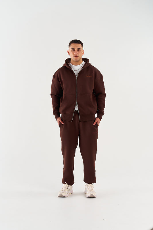 CLASSIC ZIP HOOD - BROWN