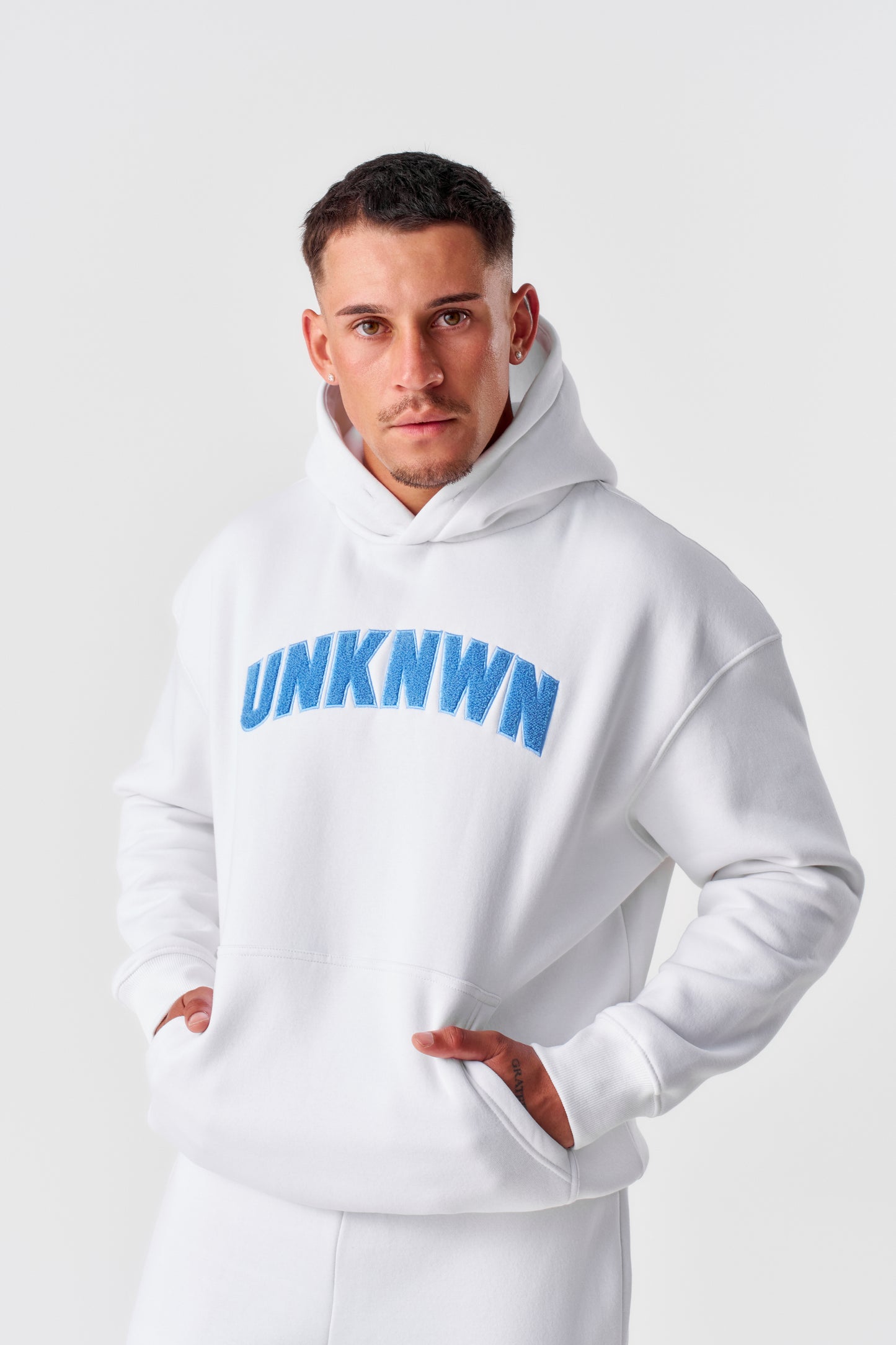 STATEMENT HOODIE- WHITE
