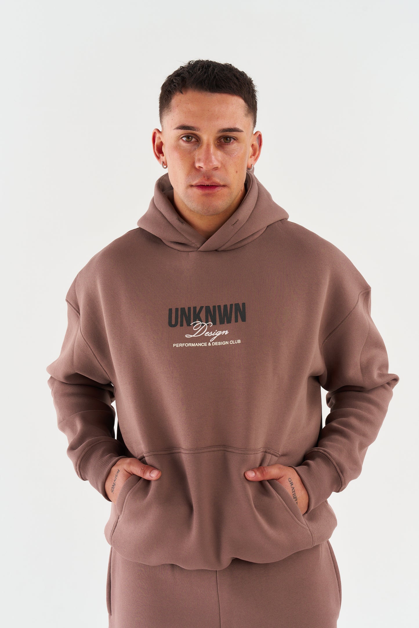 DESIGN HOODIE - LIGHT BROWN