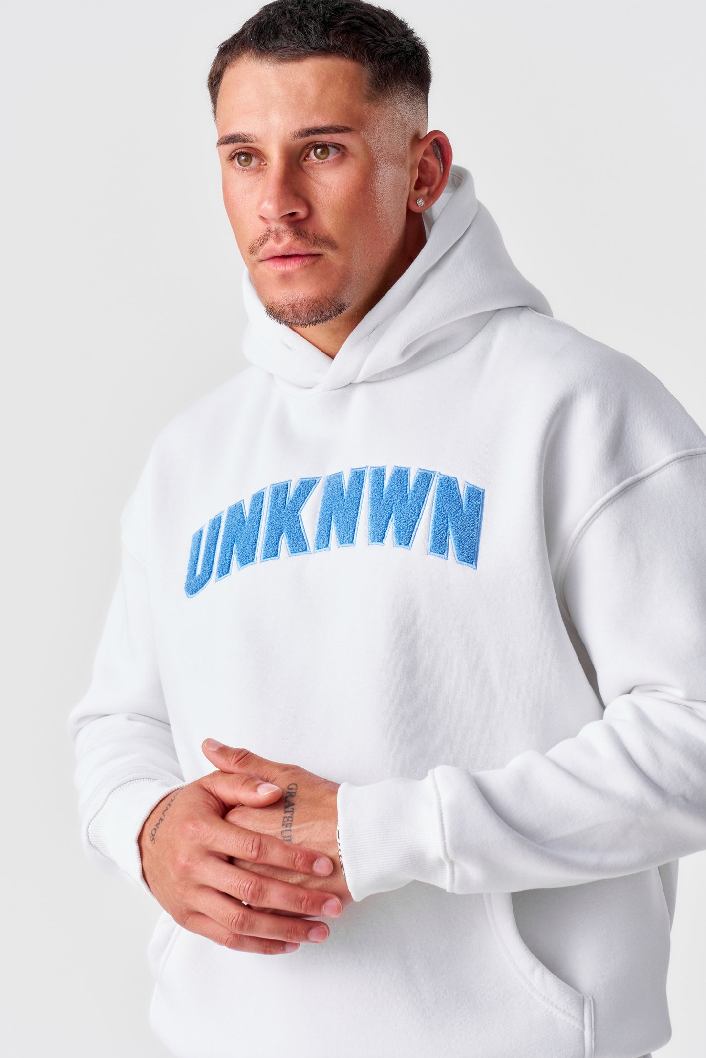 STATEMENT HOODIE- WHITE