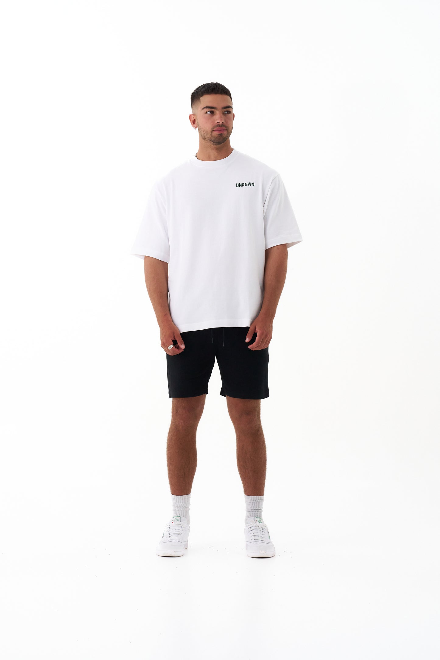 Unknwn Cotton Oversized Crew Neck Half Sleeve T-Shirt