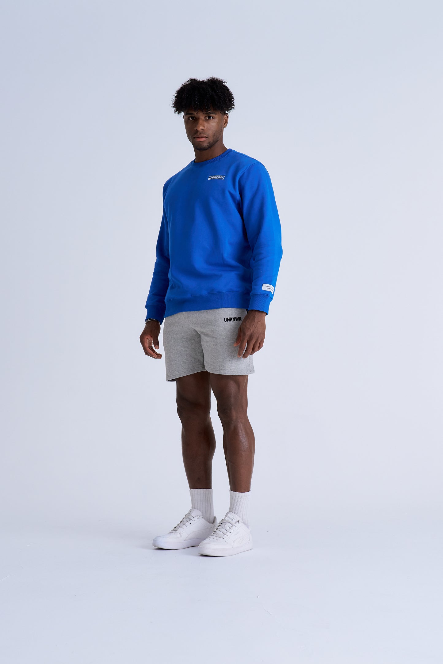 BOX LOGO CREWNECK - BLUE