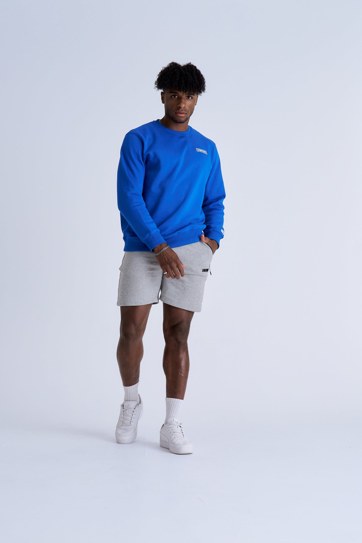BOX LOGO CREWNECK - BLUE