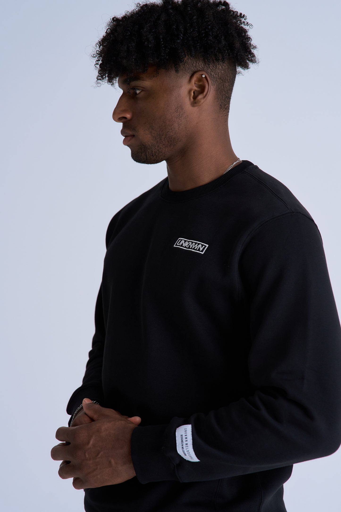 BOX LOGO CREWNECK - BLACK