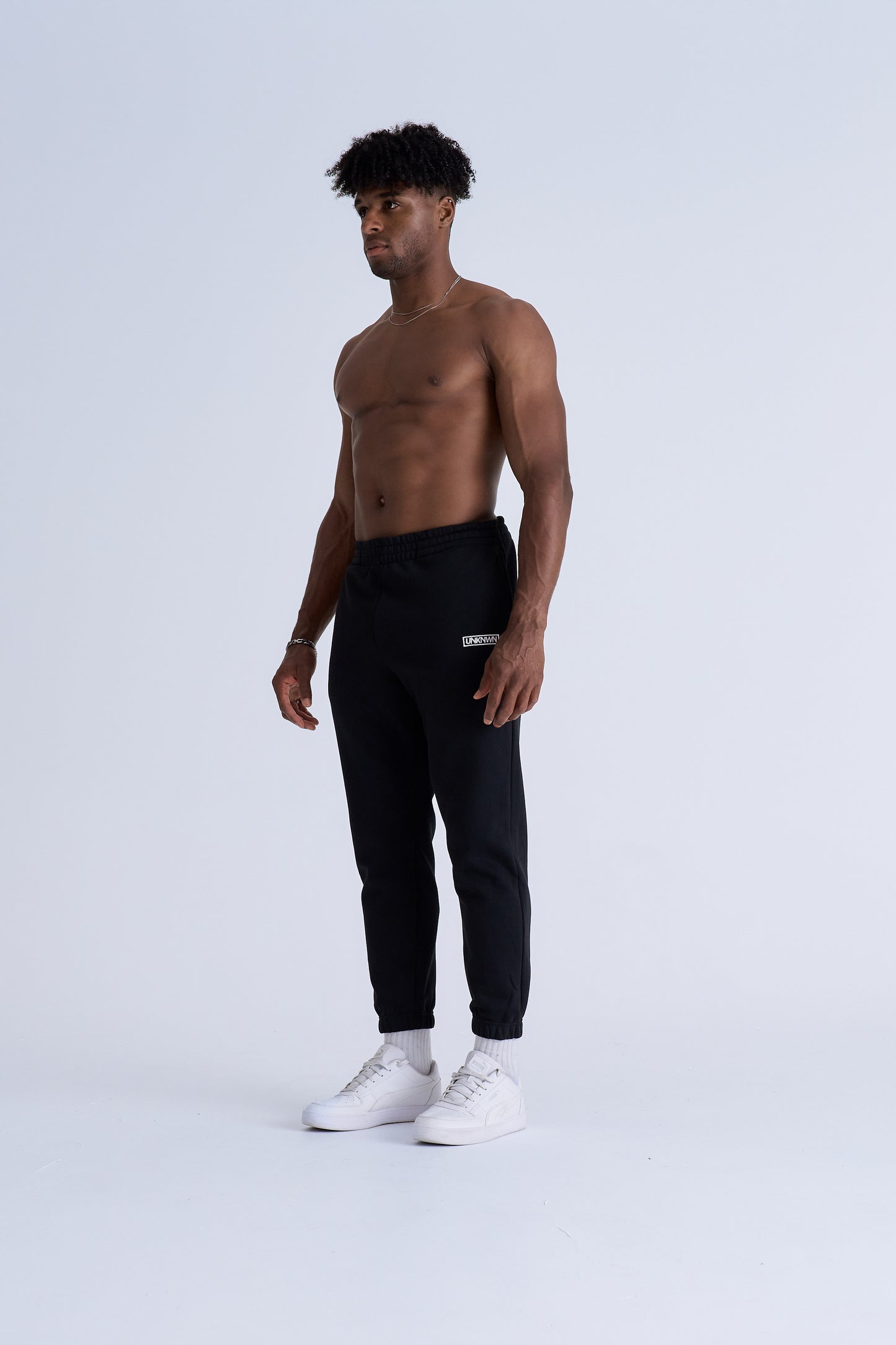 BOX LOGO TRACKPANTS - BLACK