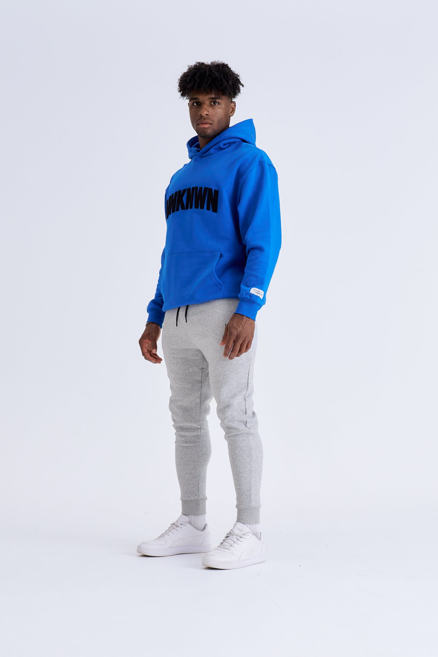 DRE APPLIQUÉ HOODIE -  BLUE