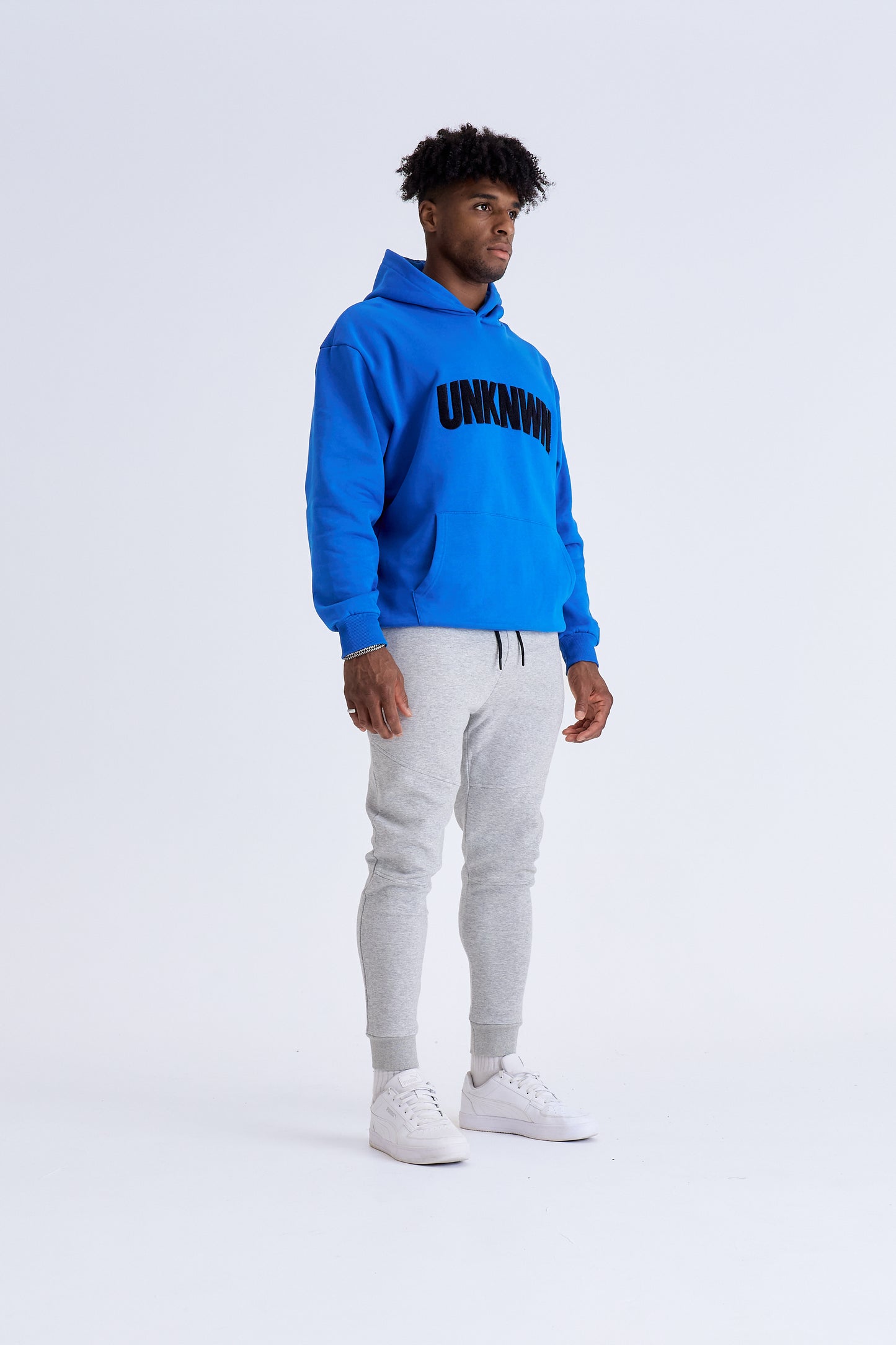 DRE APPLIQUÉ HOODIE -  BLUE