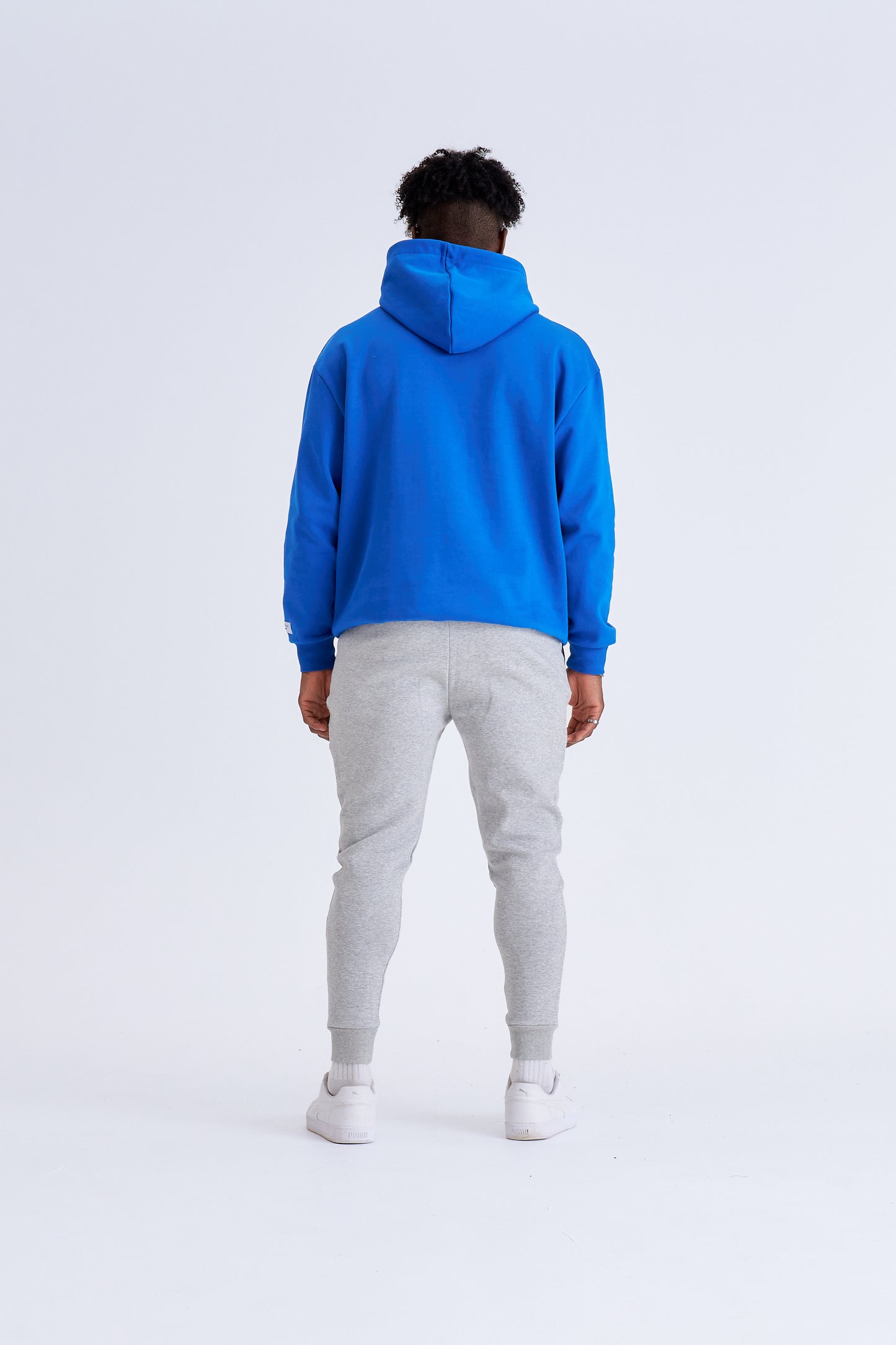 DRE APPLIQUÉ HOODIE -  BLUE