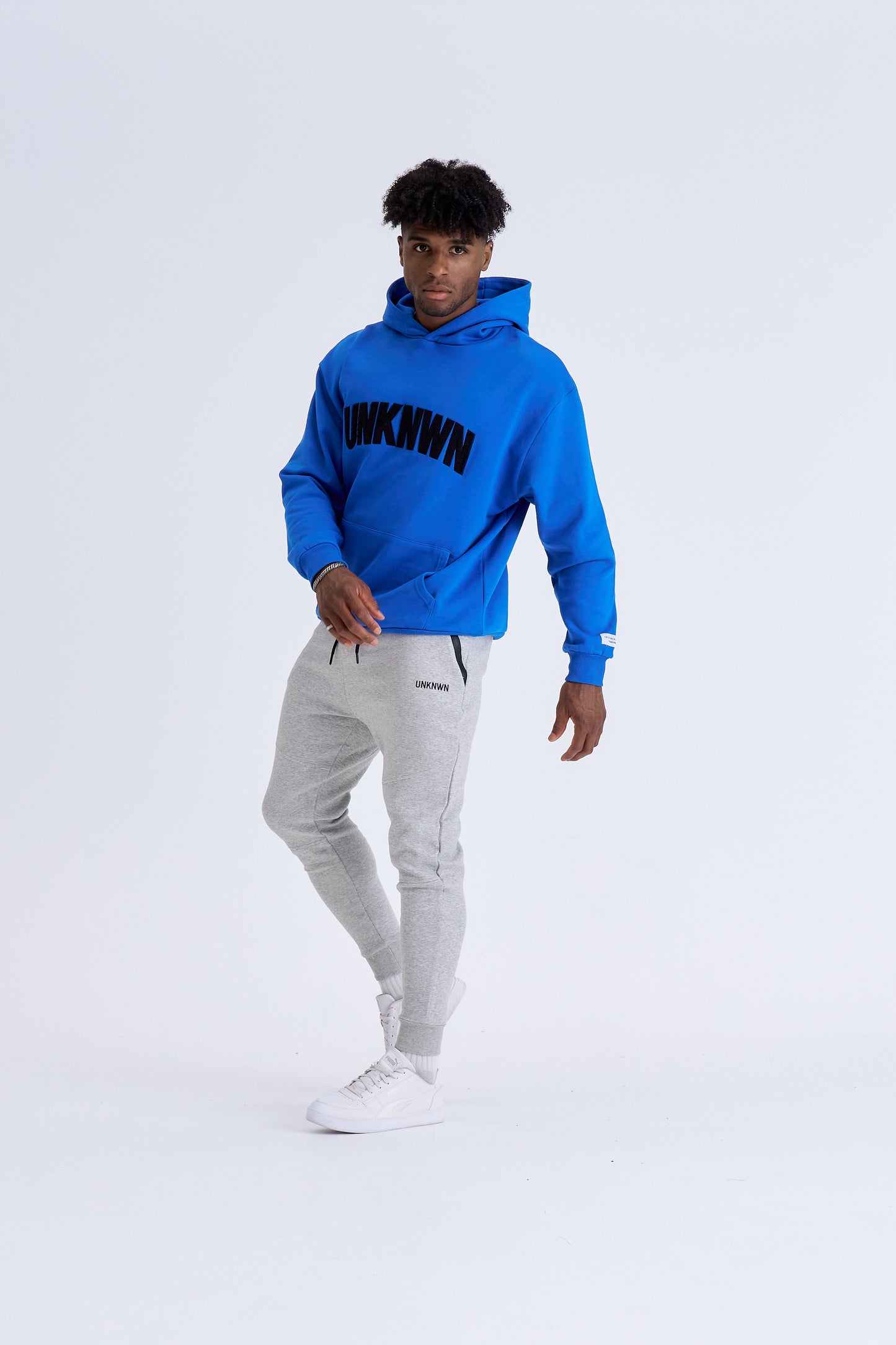DRE APPLIQUÉ HOODIE -  BLUE