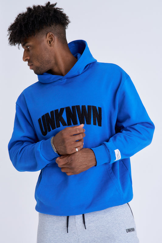 DRE APPLIQUΓ HOODIE -  BLUE